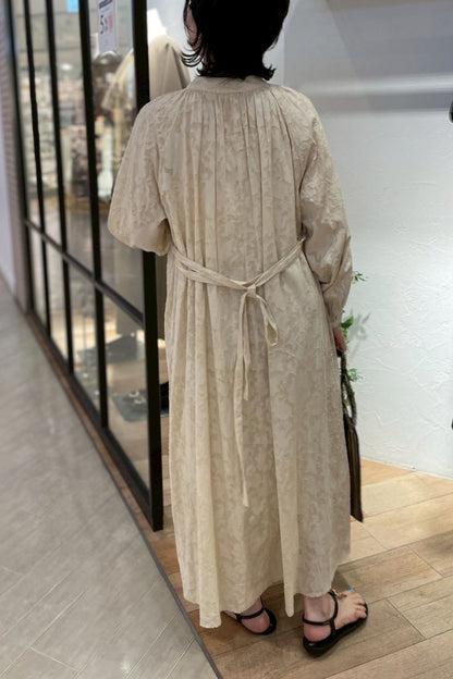 5月2日入荷予定［ＮＥＷ］コットンフラワージャガードワンピース　