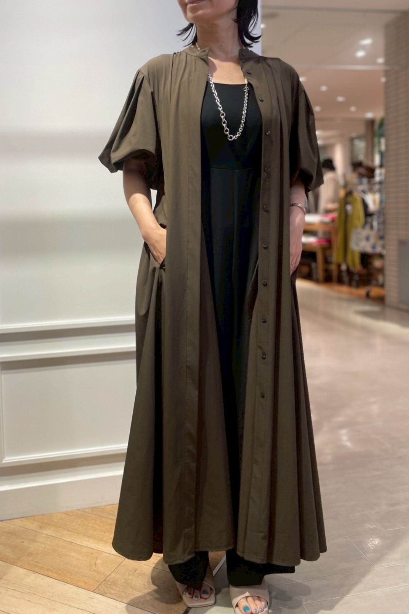 ［ＮＥＷ］アイスタッチバルーンスリーブワンピース