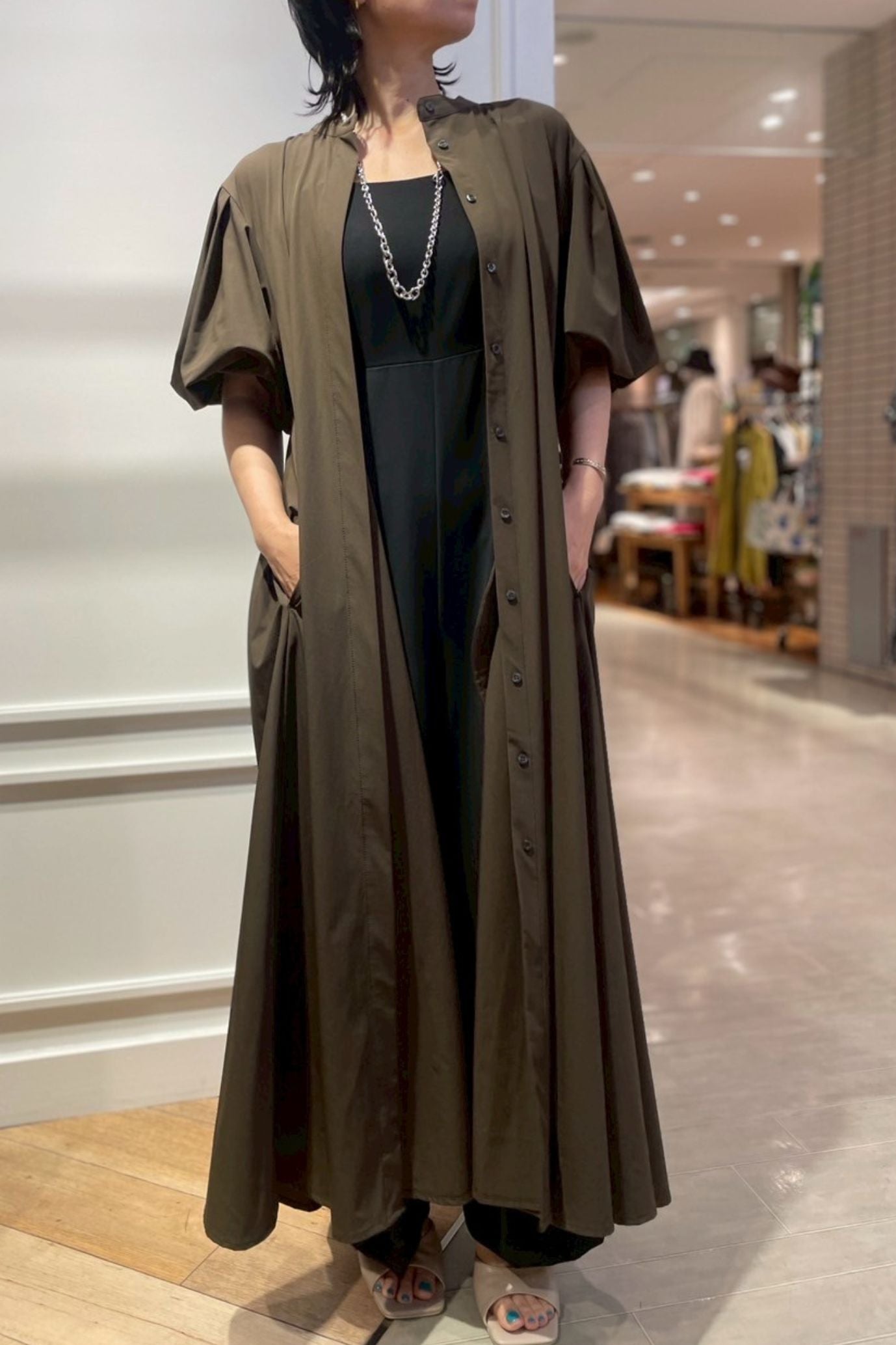 ［ＮＥＷ］アイスタッチバルーンスリーブワンピース