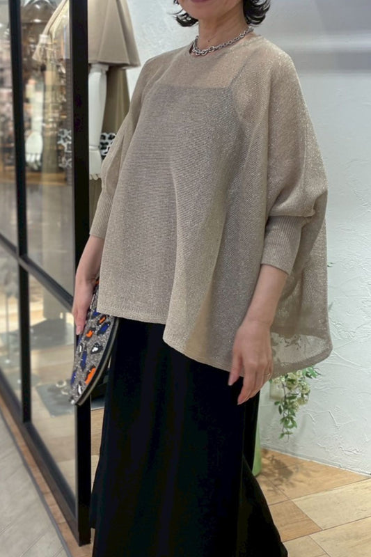 　［ＮＥＷ］ストローヤーンラメニット