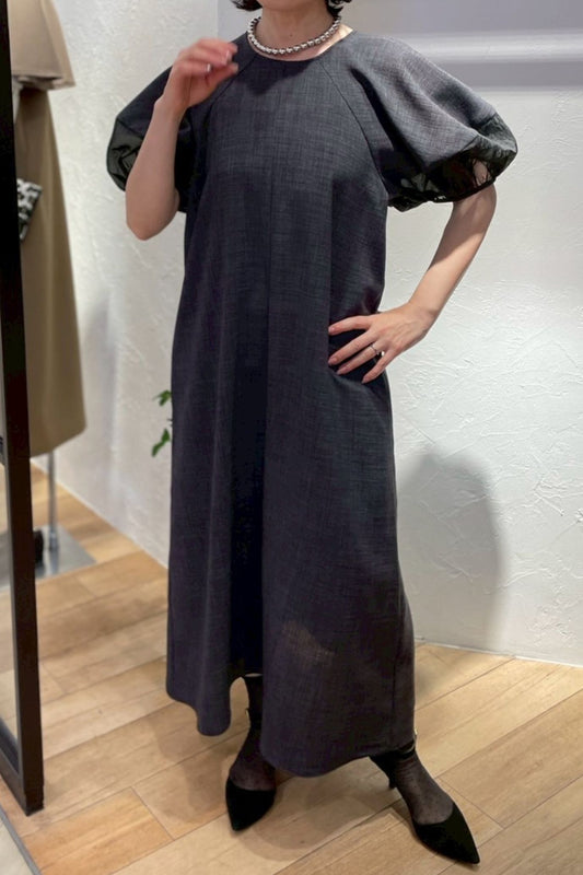 ＜２０％ＯＦＦ＞ソデオーガンジーワンピース　