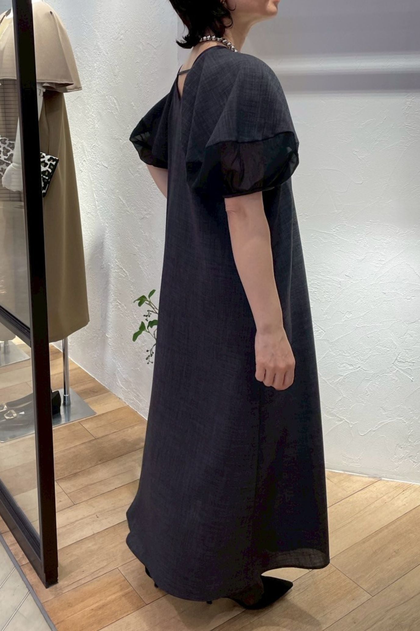 ［ＮＥＷ］袖オーガンジーワンピース