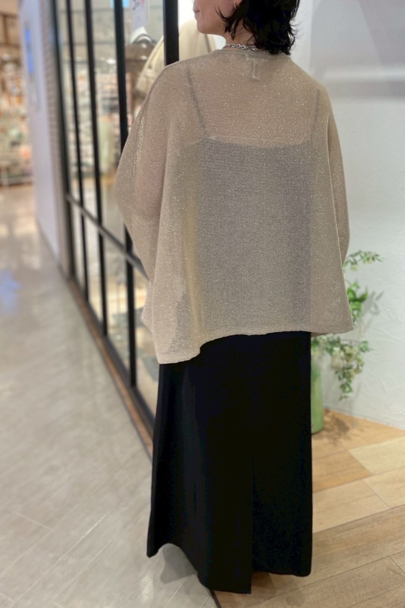 　［ＮＥＷ］ストローヤーンラメニット