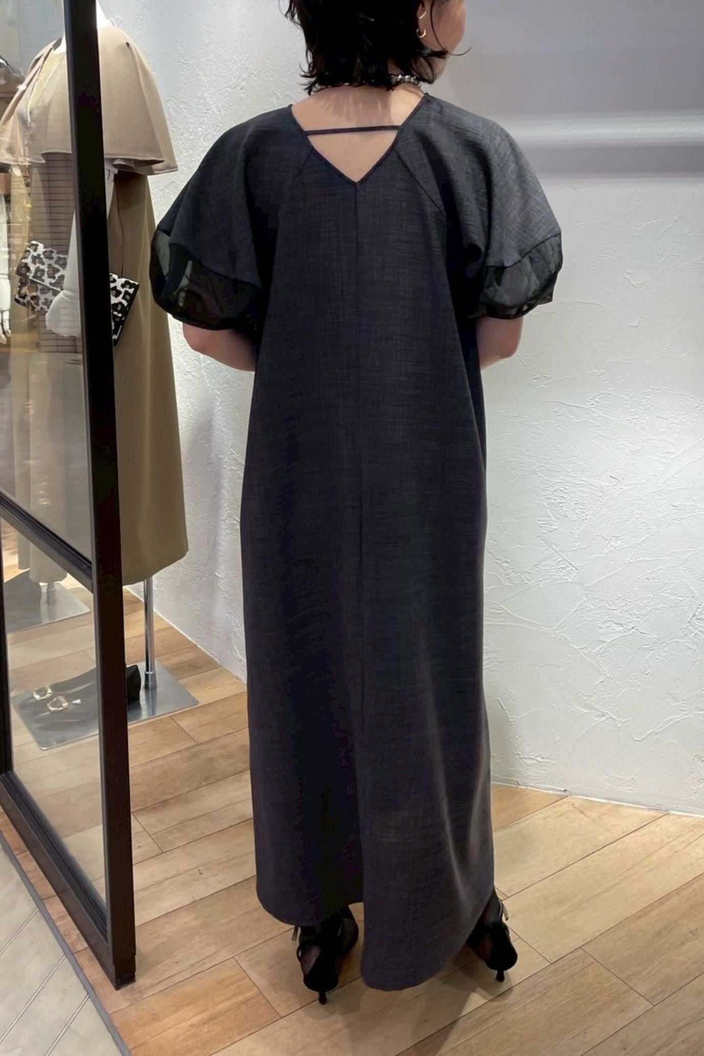 ［ＮＥＷ］袖オーガンジーワンピース