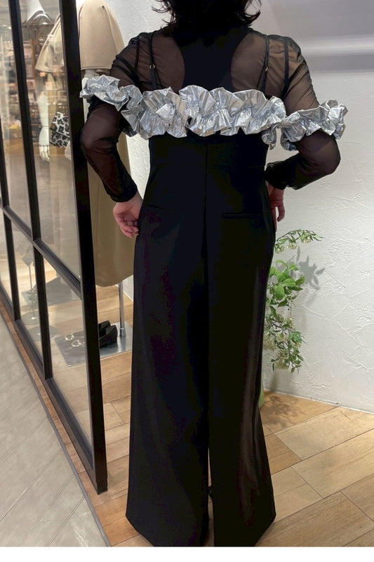 〈20%OFF〉フリルビスチェパンツドレス<3pcs SET>