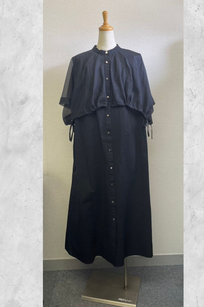 ［ＮＥＷ］シアーケープワンピース