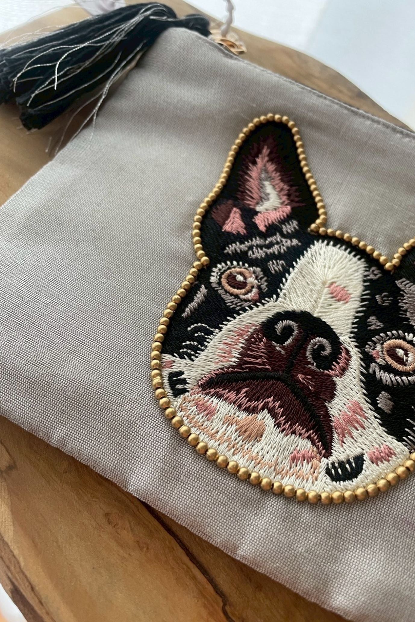 アニマル刺繍ポーチ ドッグ｜小物｜good mood madam（グッド