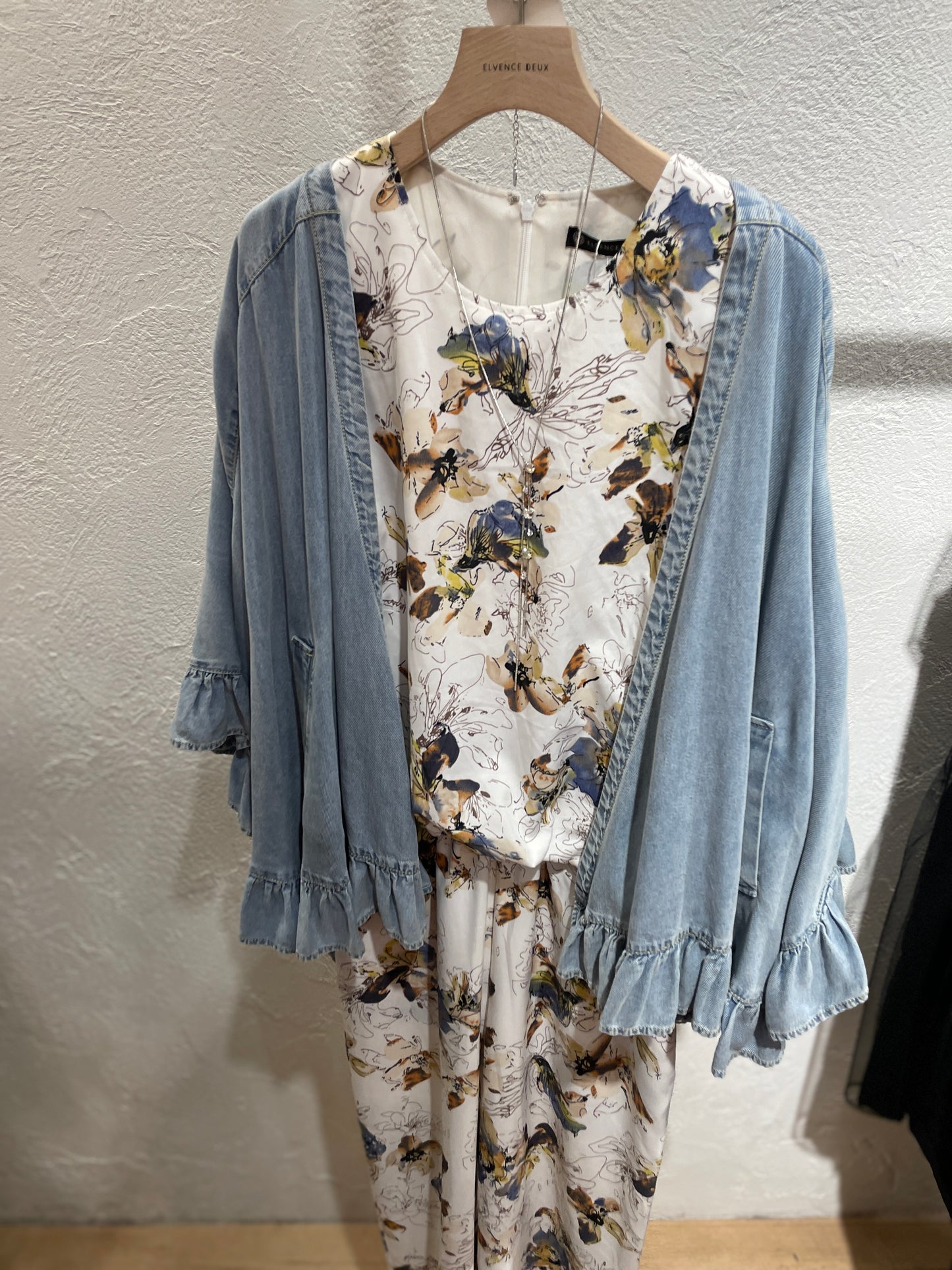 ［ＮＥＷ］テンセルフリルポンチョ　