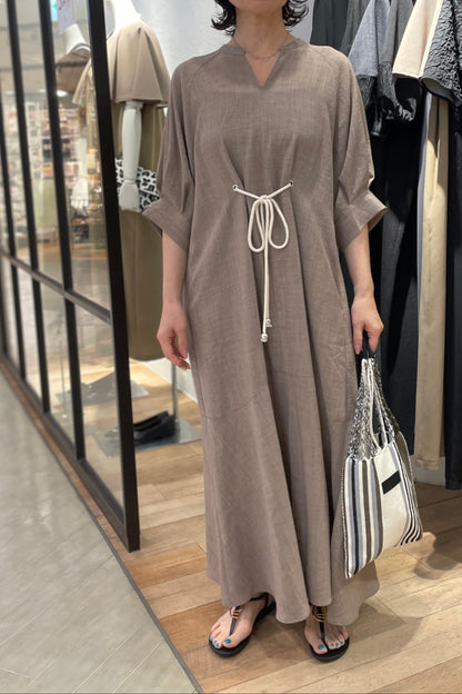５月２日入荷予定［ＮＥＷ］ロープベルトリネンライクワンピ