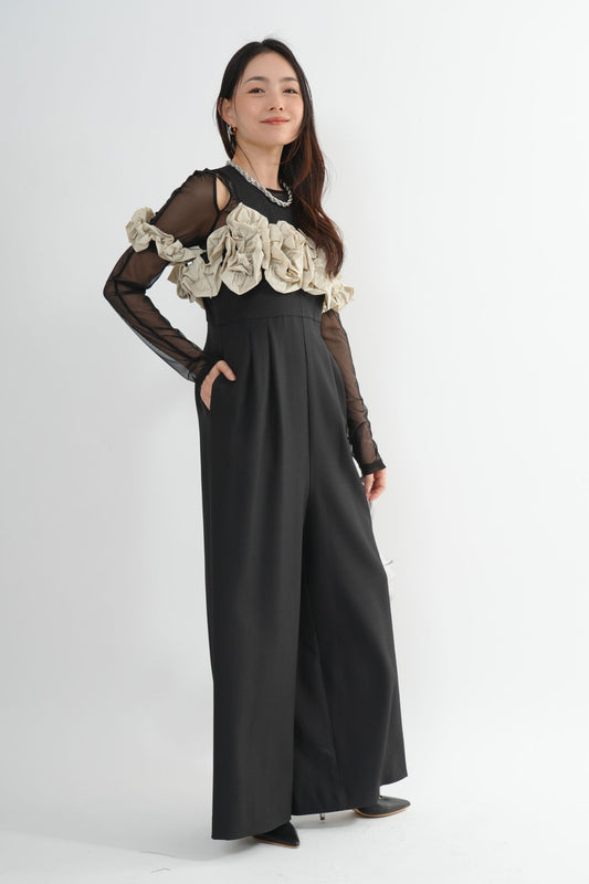 〈20%OFF〉フリルビスチェパンツドレス<3pcs SET>