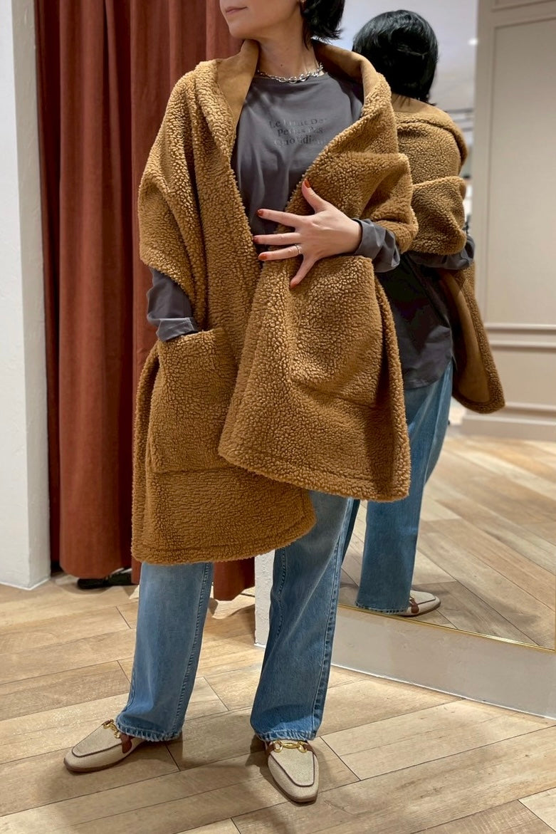 ムートンフウスヌード｜アウター・ポンチョ・ストール｜ELVENCE DEUX