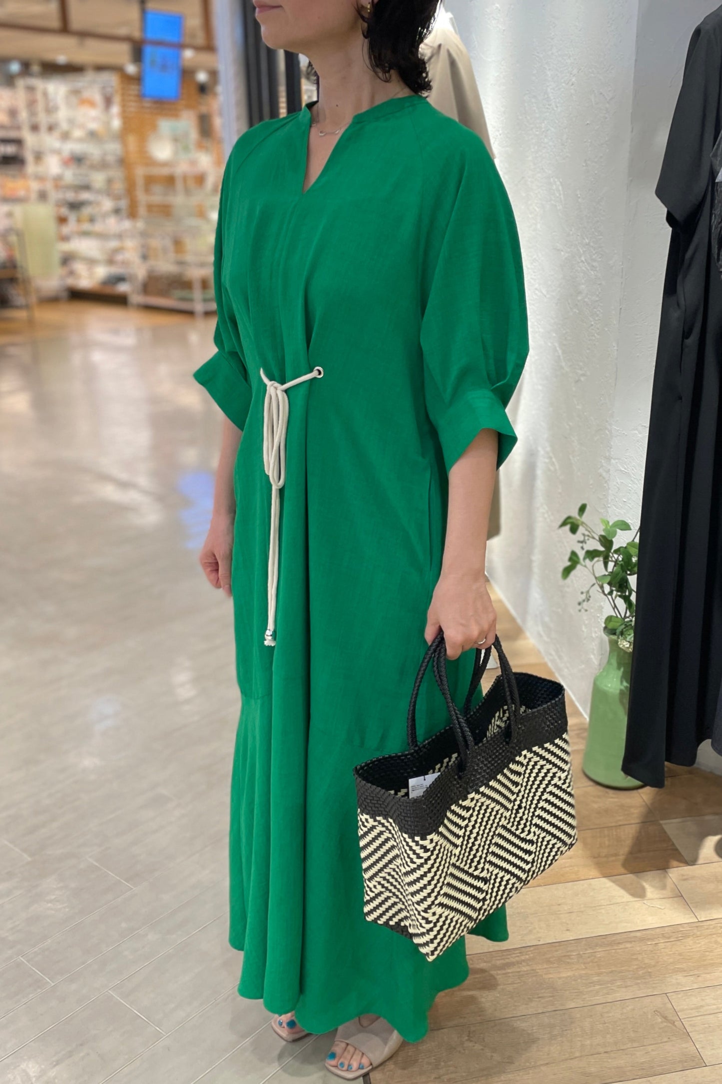５月２日入荷予定［ＮＥＷ］ロープベルトリネンライクワンピ