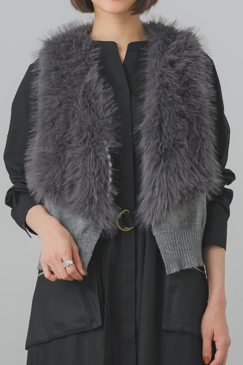 ［ＮＥＷ］ショートファーベスト