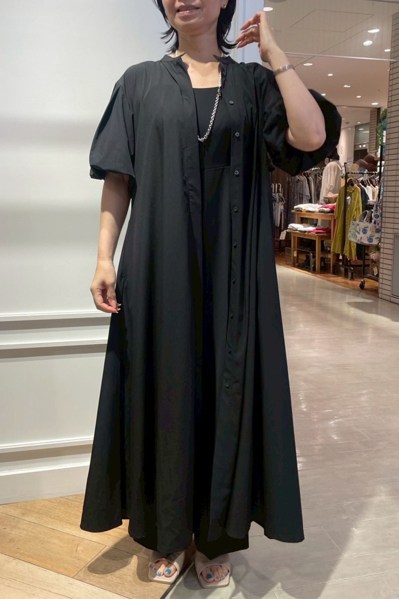［ＮＥＷ］アイスタッチバルーンスリーブワンピース
