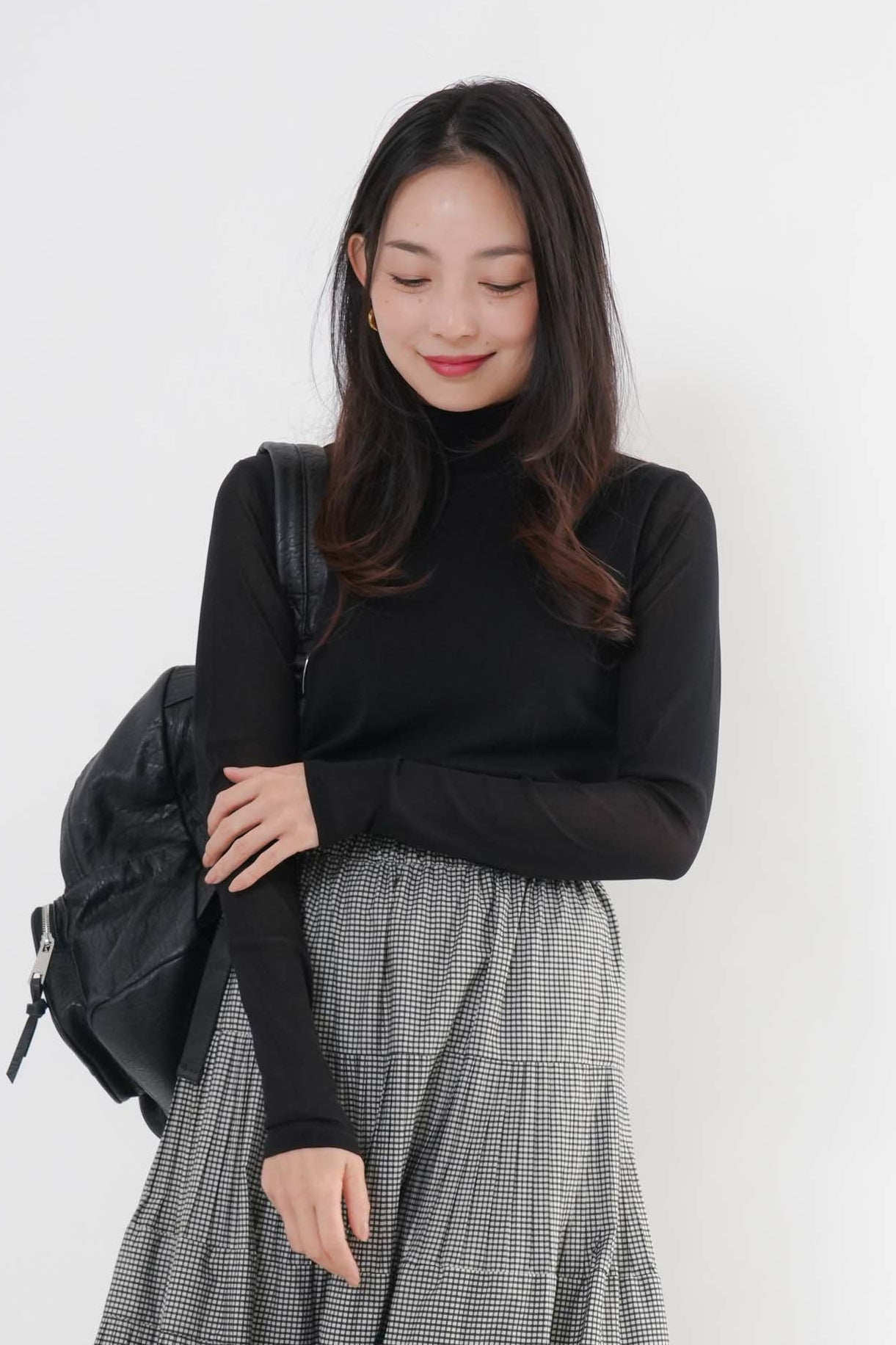 シアーフロントダブルタートルプルオーバー