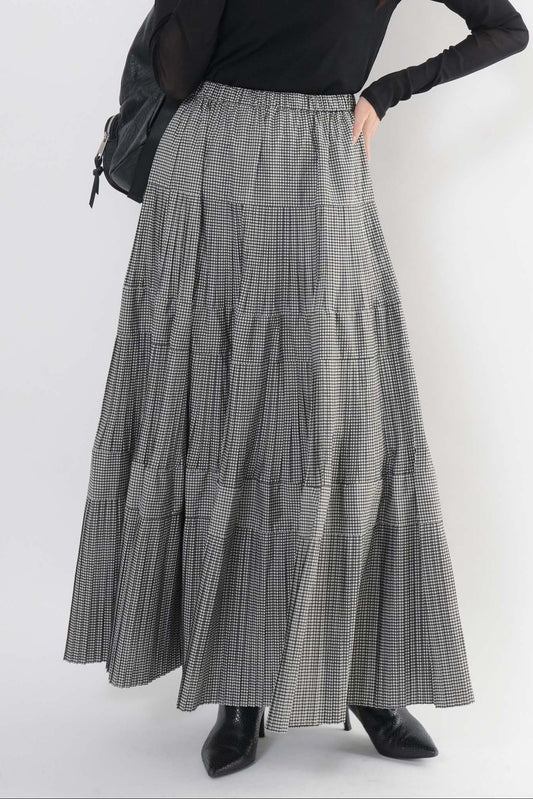 ［新色］プリーツティアードスカート