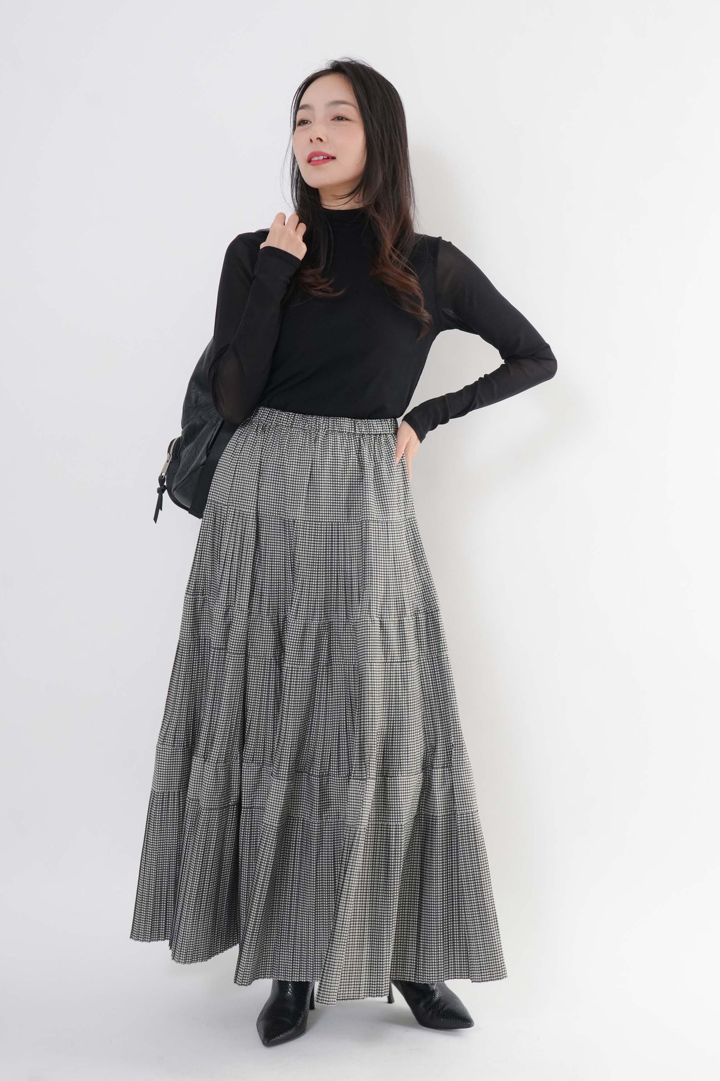 シアーフロントダブルタートルプルオーバー