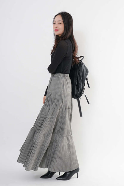 ［ＮＥＷ・新色］プリーツティアードスカート