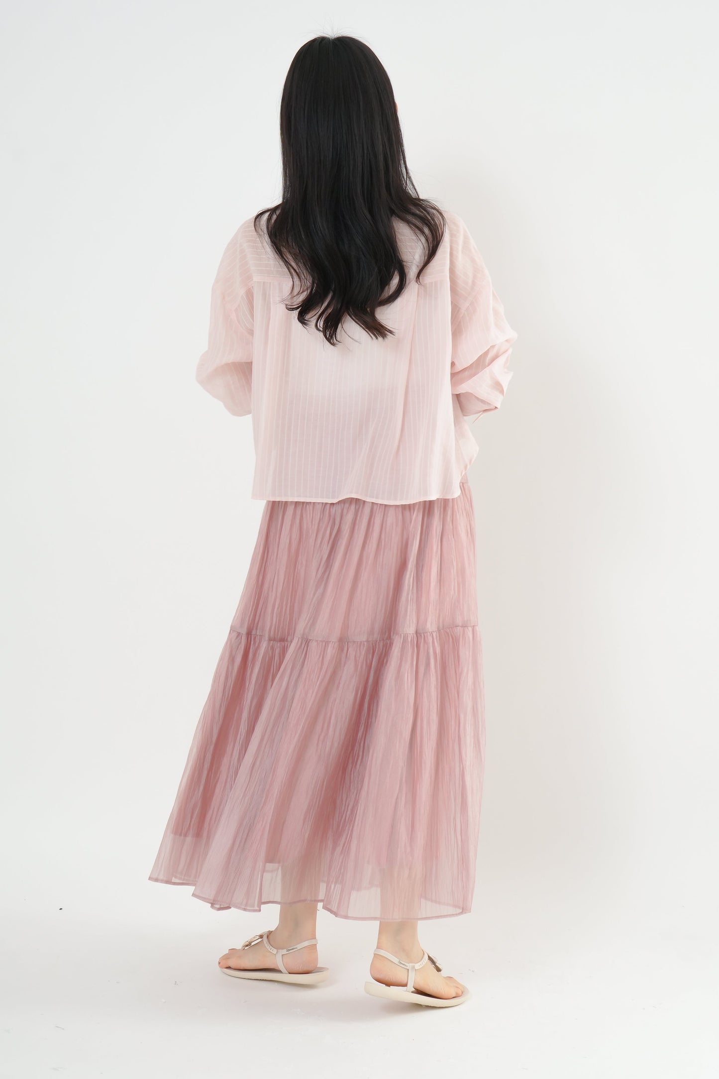〈20%OFF〉シアーワッシャースカート