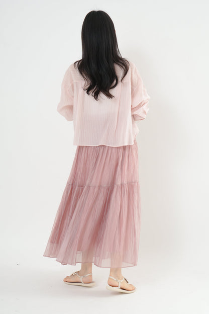 〈20%OFF〉シアーワッシャースカート