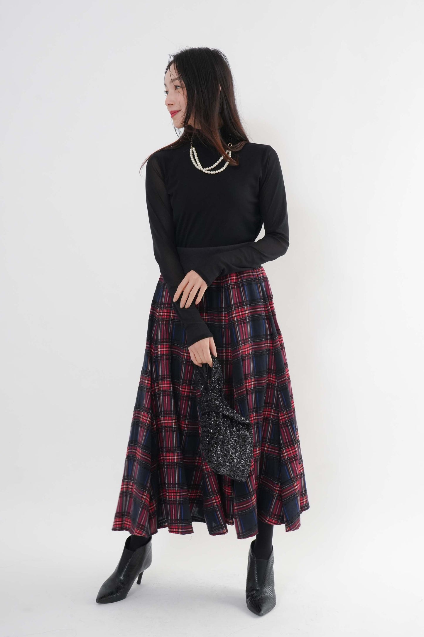 シアーフロントダブルタートルプルオーバー