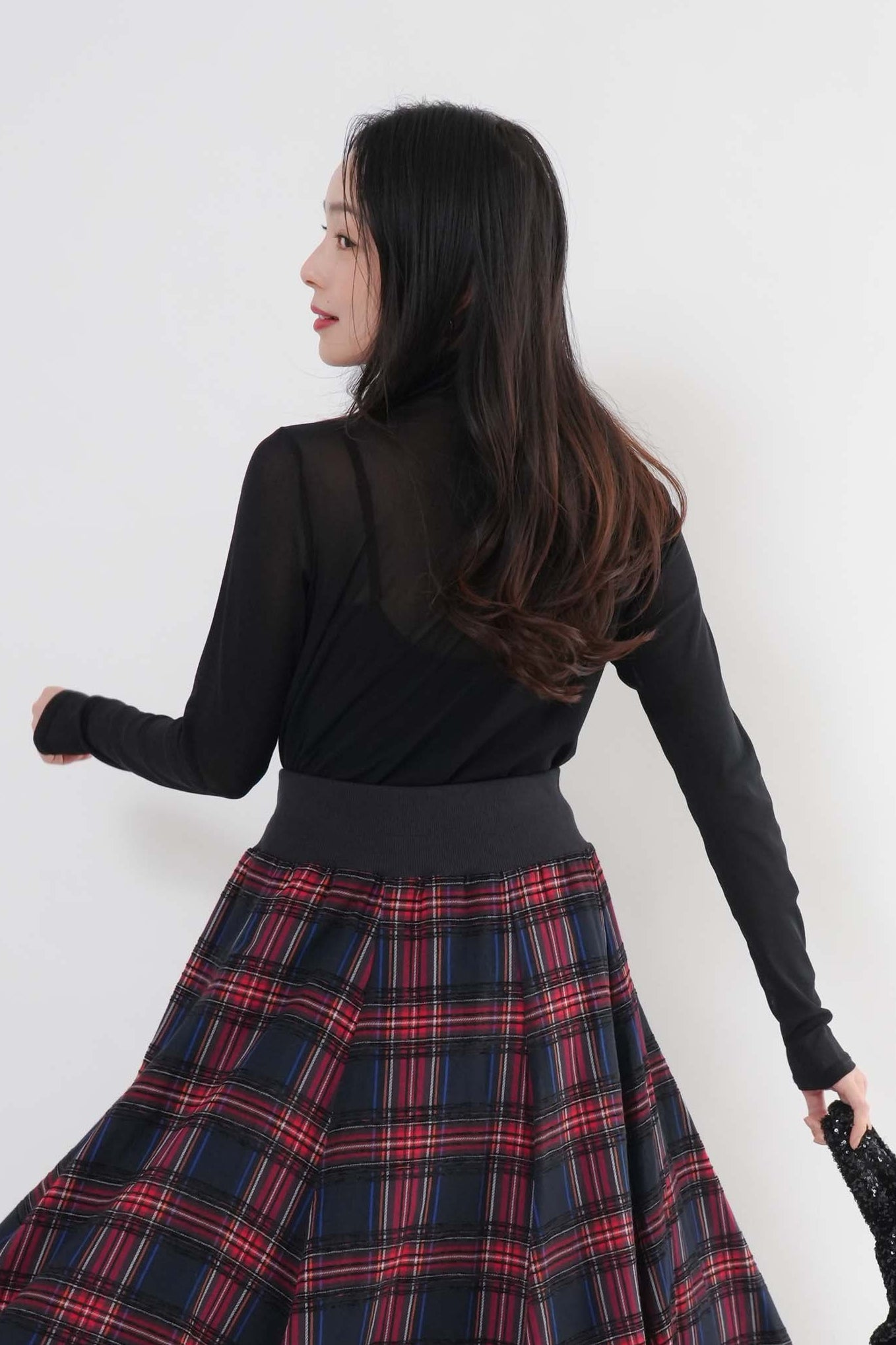 シアーフロントダブルタートルプルオーバー