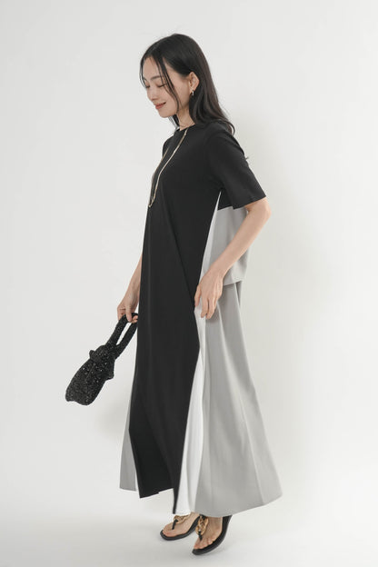 〈ご試着キャンペーン対象品〉配色バックリボンワンピース