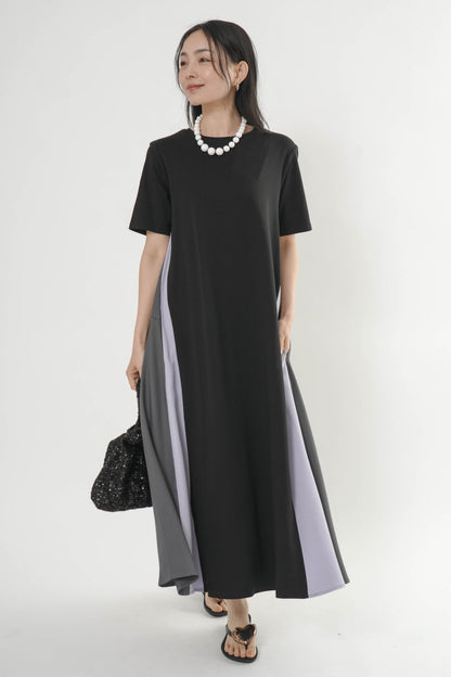 〈ご試着キャンペーン対象品〉配色バックリボンワンピース