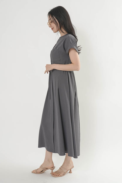 〈ご試着キャンペーン対象品〉ペチコート付きベルトシャツワンピース