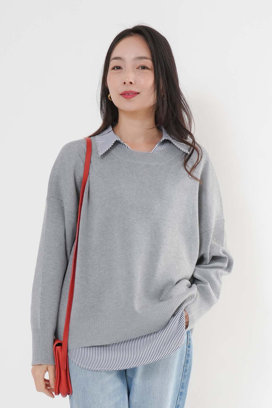 ［ＮＥＷ］ユルニットセットレイヤードプルオーバー