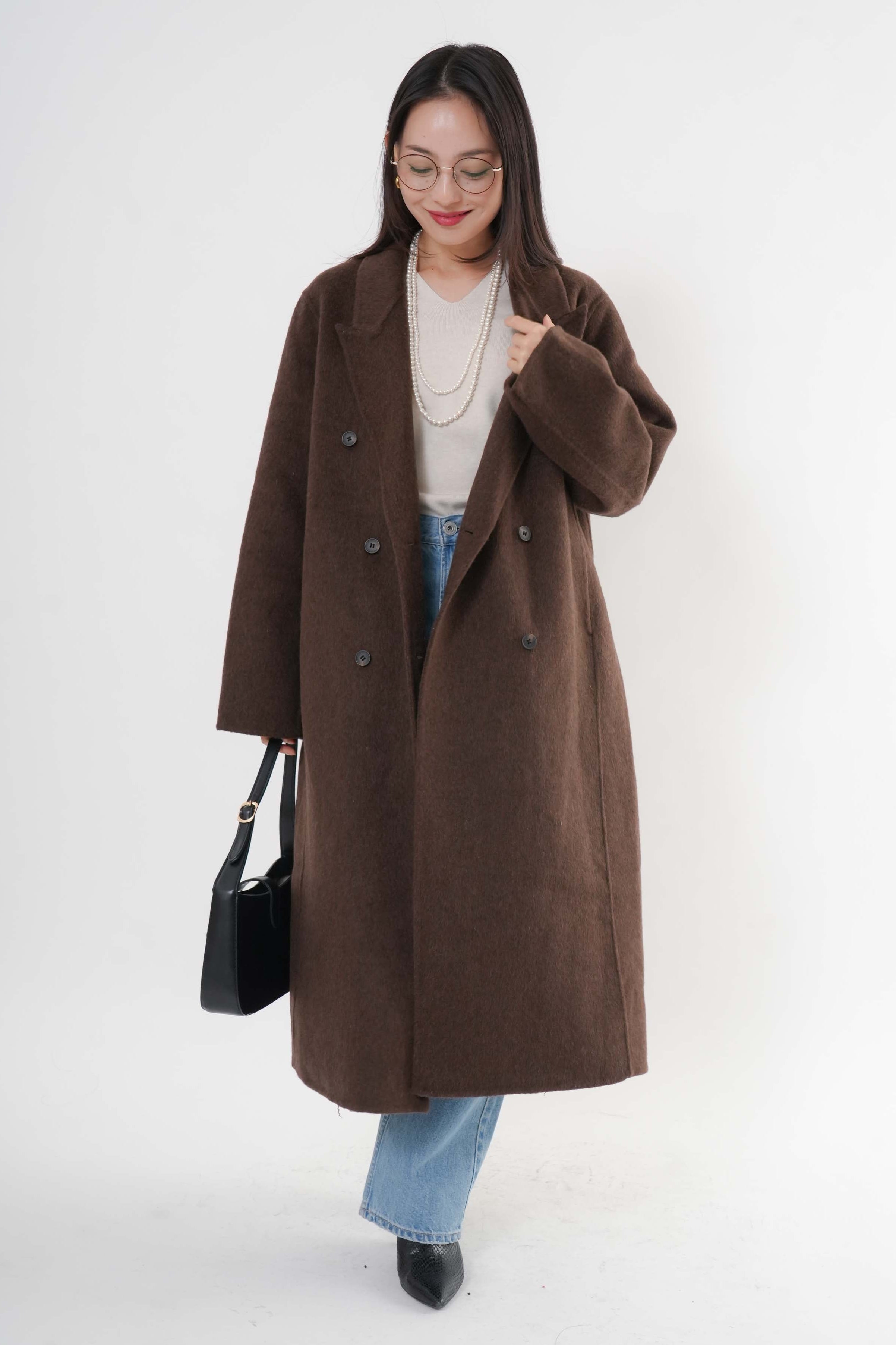 【新品】ts(s) Super 100's Wool ダブルコート Olive ts(s)