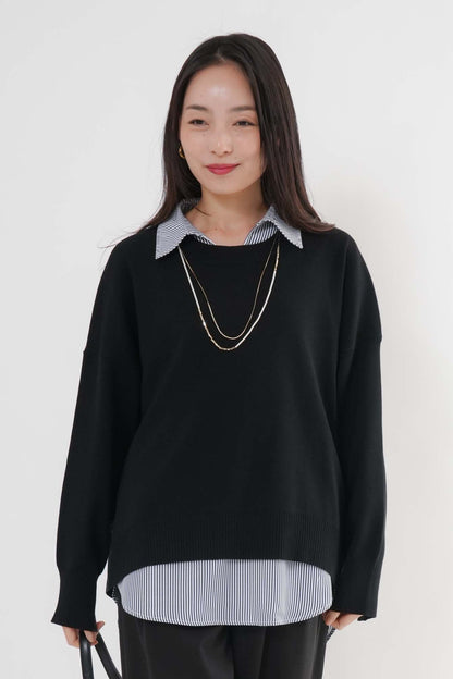 [予約] ユルニットセットレイヤードプルオーバー