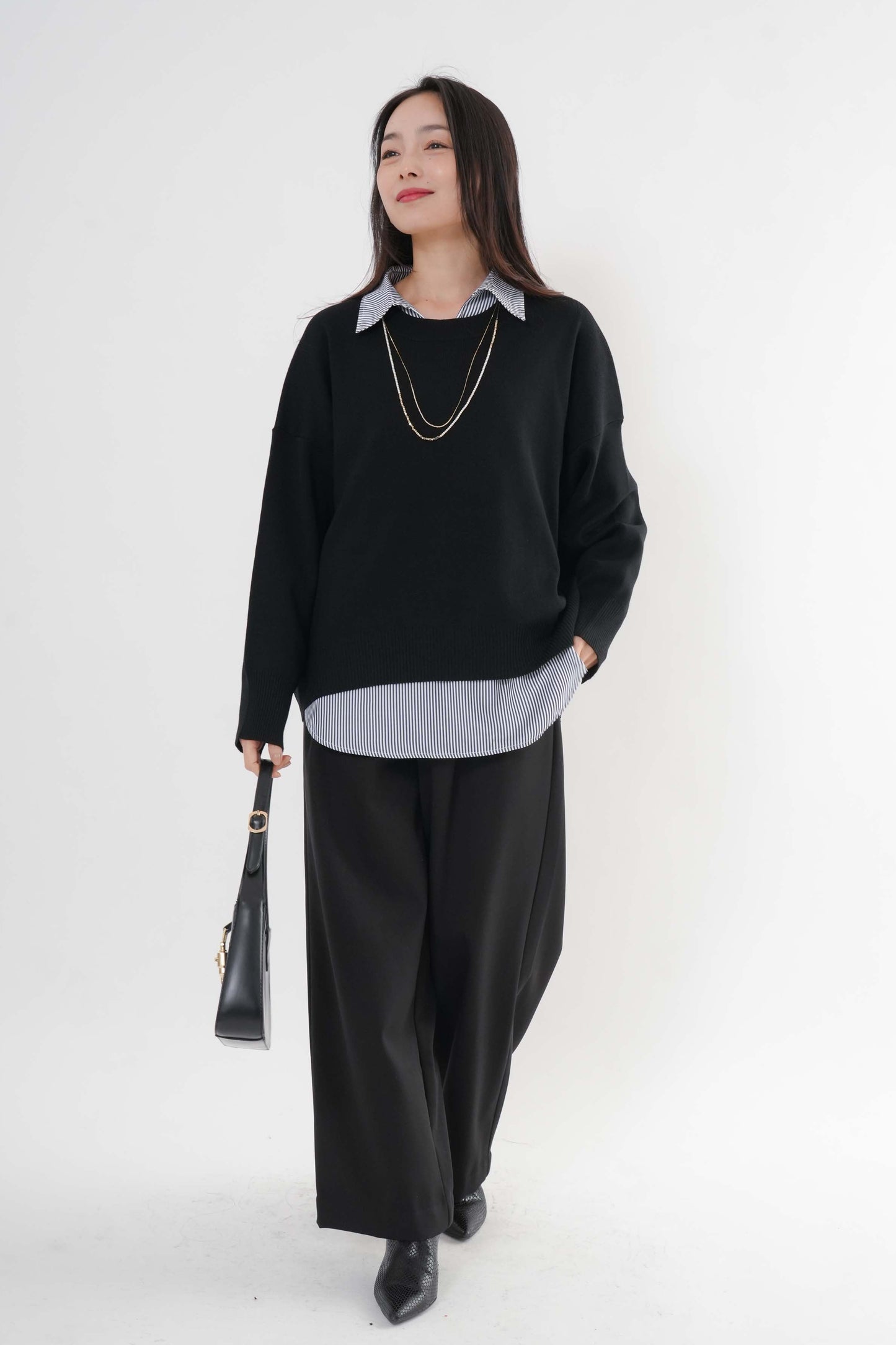 [予約] ユルニットセットレイヤードプルオーバー