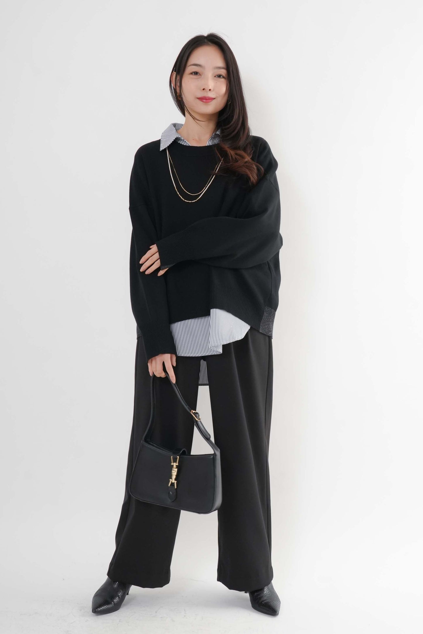 [予約] ユルニットセットレイヤードプルオーバー