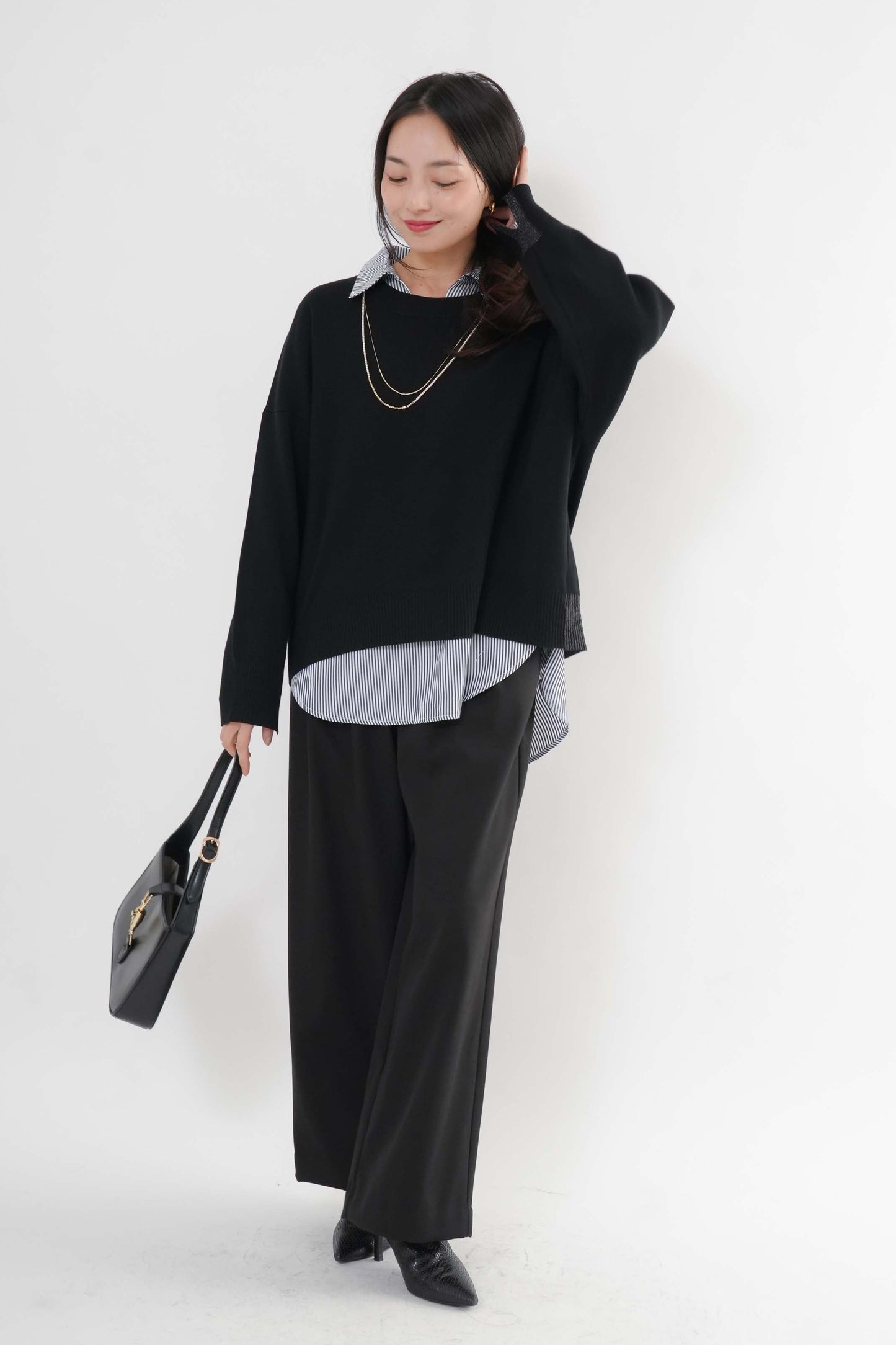 [予約] ユルニットセットレイヤードプルオーバー