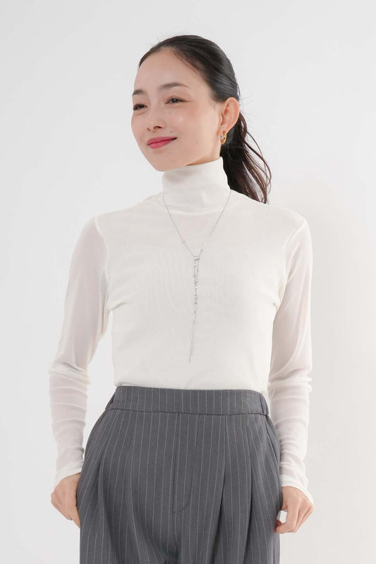 ［ＮＥＷ］シアーフロントダブルタートルプルオーバー