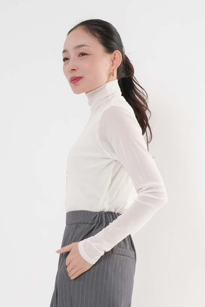 シアーフロントダブルタートルプルオーバー