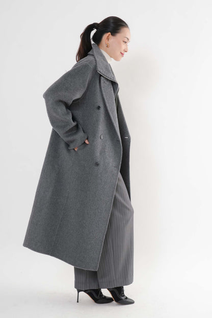 ［予約］ウール100％ＺＩＰロングコート