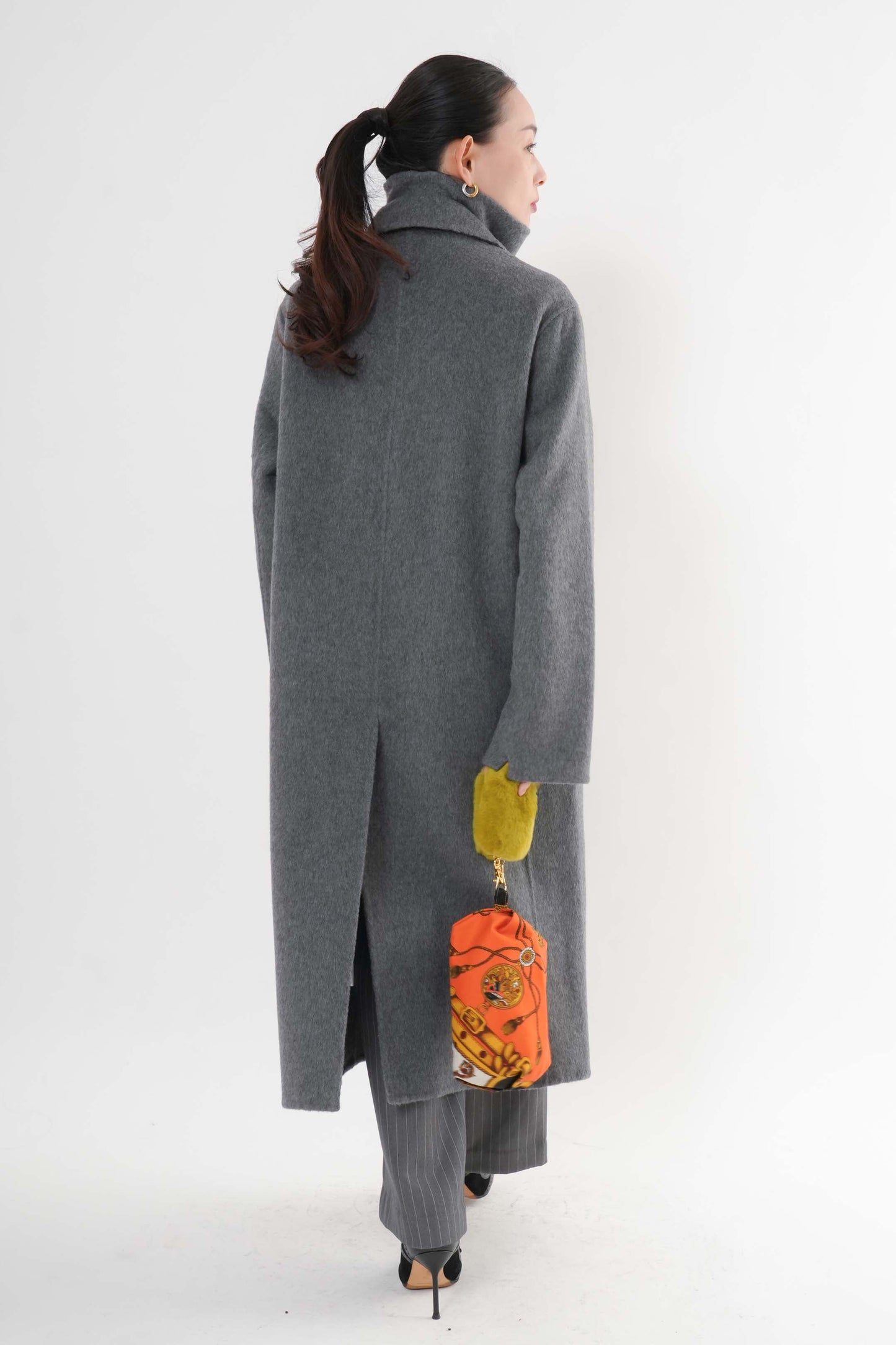 ［予約］ウール100％ＺＩＰロングコート