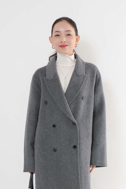 ［予約］ウール100％ＺＩＰロングコート