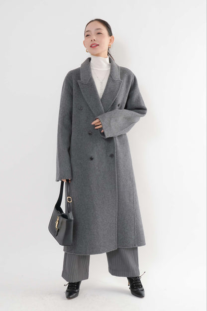 ［予約］ウール100％ＺＩＰロングコート