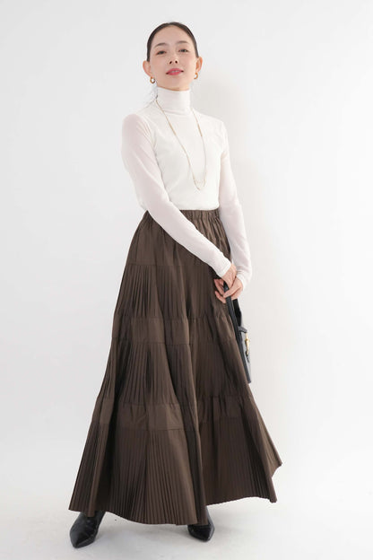 ［ＮＥＷ・新色］プリーツティアードスカート