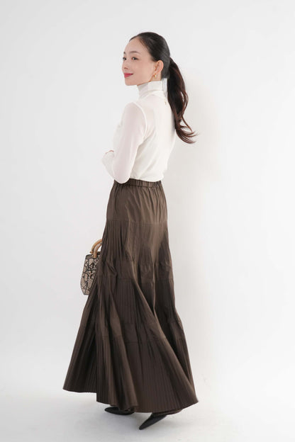 ［ＮＥＷ・新色］プリーツティアードスカート