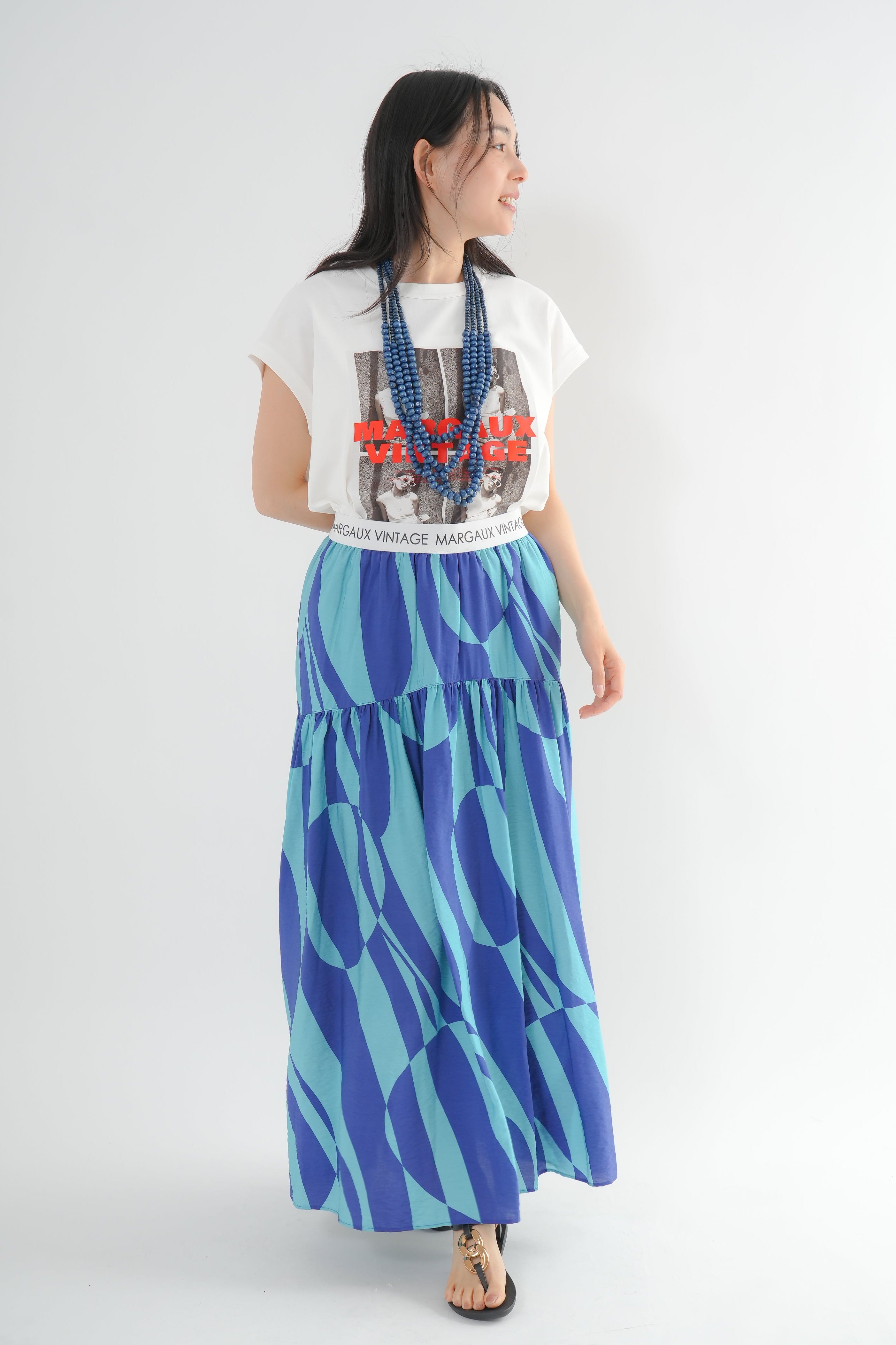 MARGAUX VINTAGE マルゴーヴィンテージ ジオメトリックスカート ジオメトリックスカート｜スカート｜good mood madam ( グッドムード
