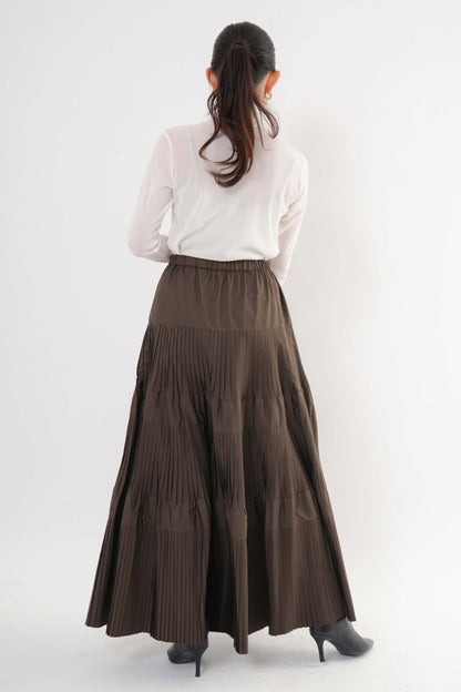 ［ＮＥＷ・新色］プリーツティアードスカート