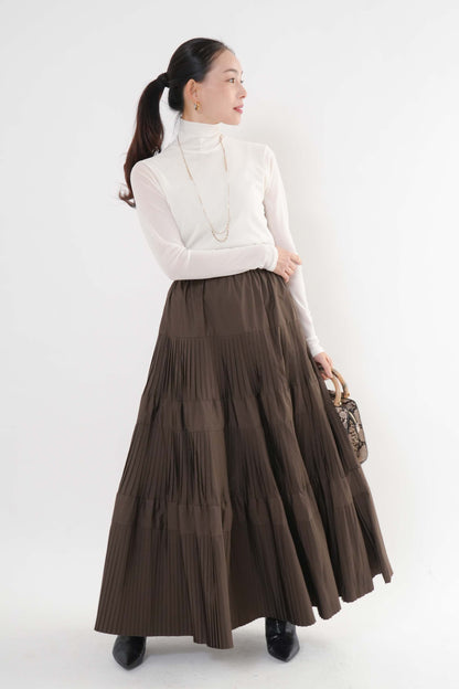 ［ＮＥＷ・新色］プリーツティアードスカート