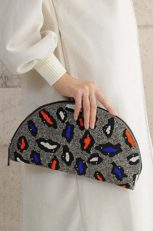 <20%OFF>ポップレオパードクラッチ