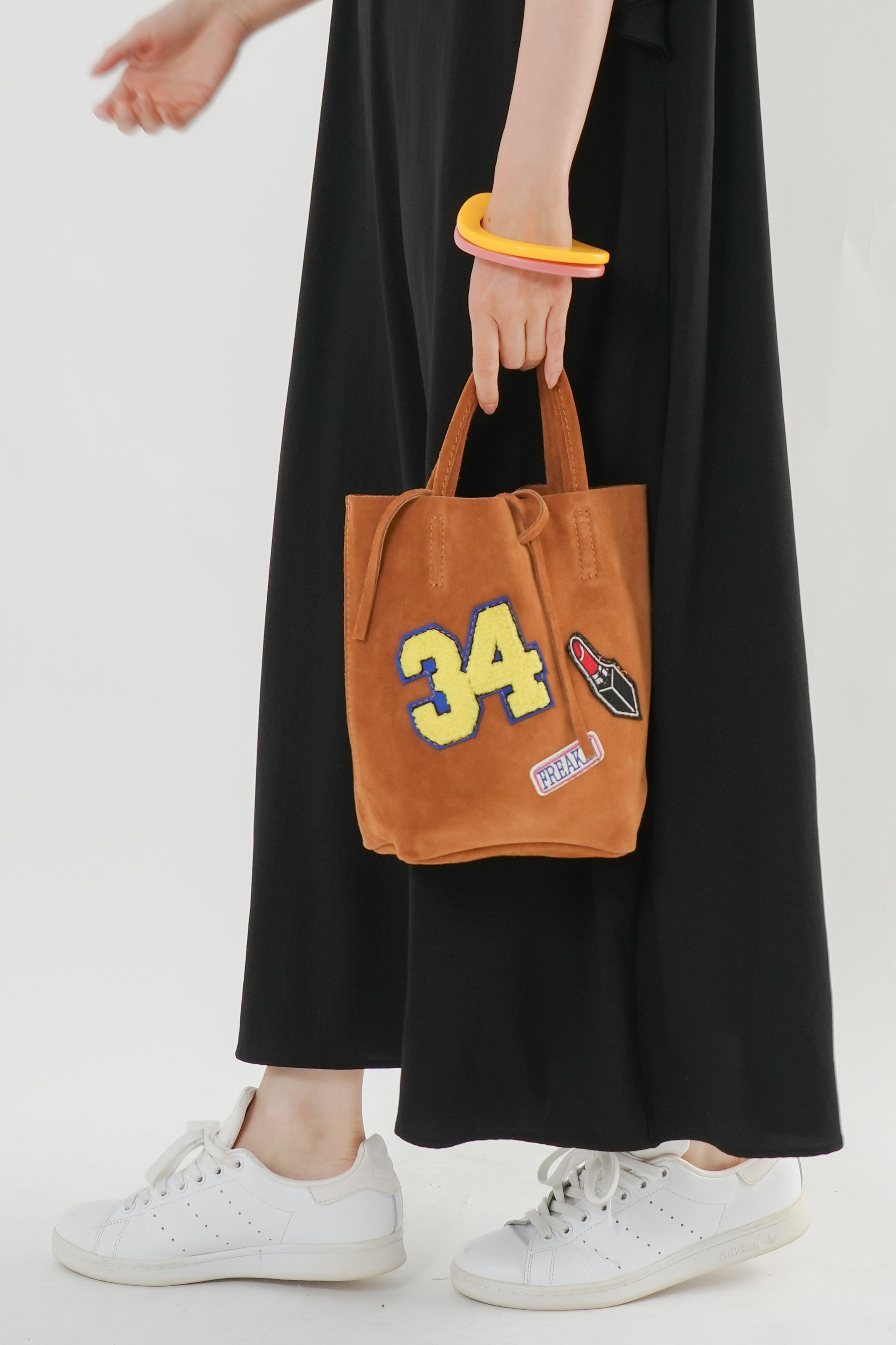 ワッペンスエードミニトートバッグ｜バッグ｜good mood madam ( グッド