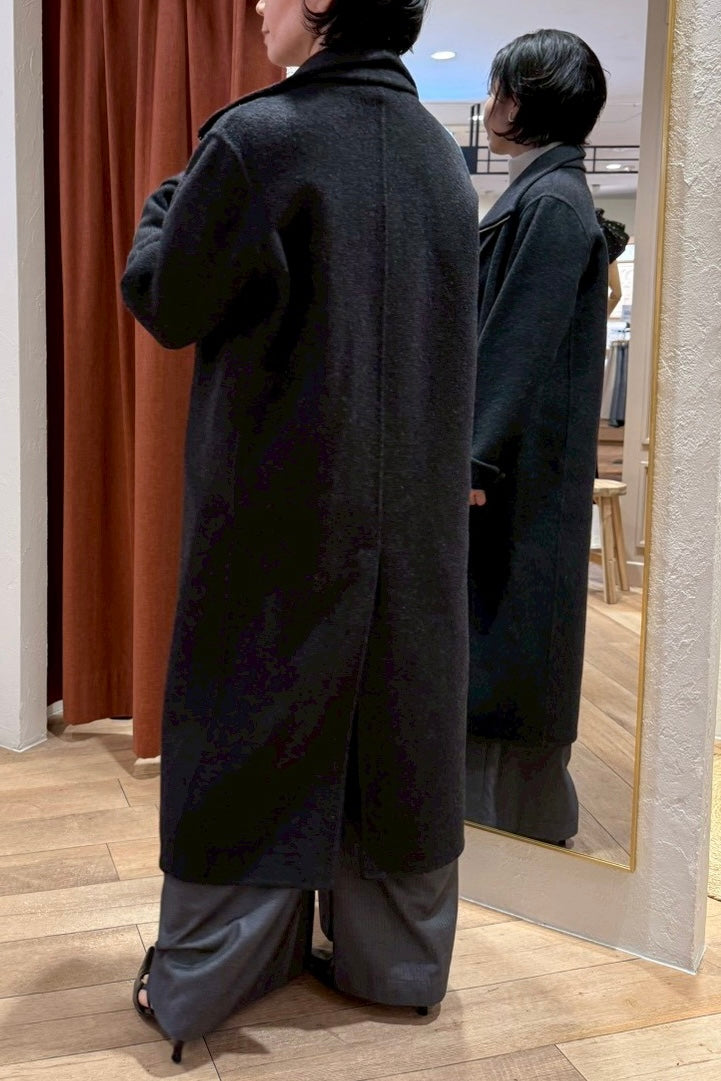 ［予約］ウール100％ＺＩＰロングコート