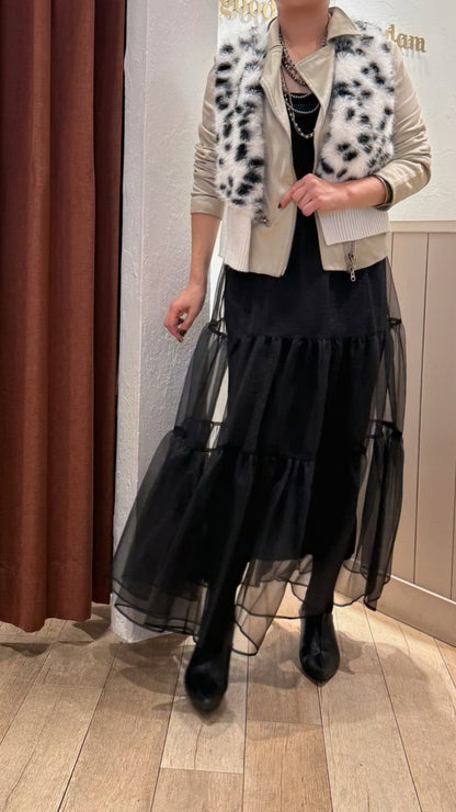 〈10%OFF〉ショートファーベスト